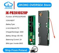 JKBMS Inverter 8S 10S 12S 13S 15S 16S Smart BMS 100A 150A 200A LiFePo4 Li-Ion LTO Batteria 24V JIKONG BMS 1A 2A Bilanciamento attivo