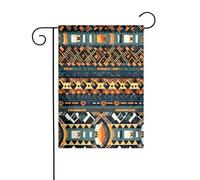 JKDGOJ Bandiera africana tribale etnica Texture immagine Bandiera da giardino all'aperto bandiera da cortile adatta a tutte le stagioni 30,5 x 45,7 cm