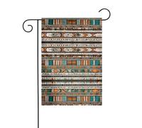 JKDGOJ Bandiera etnica tribale africana Bandiera da giardino Bandiera da cortile all'aperto adatta a tutte le stagioni 30,5 x 45,7 cm