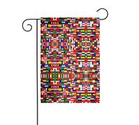 JKDGOJ Bandiera nazionale collezione immagine Bandiera da giardino Bandiera da cortile all'aperto adatta a tutte le stagioni 30,5 x 45,7 cm