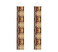JKDGOJ Bella immagine di Golden Retriever Dog banner da appendere alla parete laurea portico stile da appendere, adatto per interni ed esterni 30,5 x 180 cm