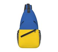 JKDGOJ Borsa a tracolla con motivo bandiera dell'Ucraina adatta per uomini e donne, adatta per borse fitness e escursioni