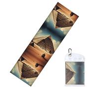 JKDGOJ Dreaming of the Pyramids of Khufu Pattern Cool Sports Ice Towel sono adatti per sport indoor e outdoor e attività fisiche