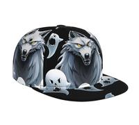 JKDGOJ Ghost Leader, cappellino da baseball per adulti, stampato, adatto per tutte le stagioni, taglia classica, regolabile, nero