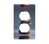 JKDGOJ Il marmo scintillante di amore stampa il durevole doppio della copertura di potere della famiglia del pannello di parete dell'incavo per le prese