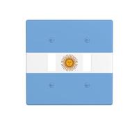 JKDGOJ Immagine bandiera argentina Pannello decorativo da parete 11,4x11,4 cm adatto per prese che non si danneggiano facilmente