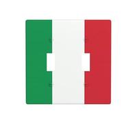 JKDGOJ Immagine bandiera italia Pannello murale decorativo 11,4x11,4 cm adatto per prese che non si danneggiano facilmente