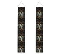 JKDGOJ Immagine di ingranaggi meccanici fini da appendere alla parete banner laurea portico appeso stile, adatto per interni ed esterni 30,5 x 180 cm