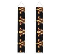 JKDGOJ Leone che alza la testa immagine Wall Hanging Banner laurea portico appeso stile, adatto per interni ed esterni 30,5 x 180 ' '