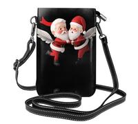 JKDGOJ Love Santa Claus Prints Borsa a tracolla, borsa per cellulare, piccolo portafoglio da donna, un regalo pratico adatto per uscire, fare esercizio fisico e fare shopping