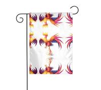 JKDGOJ Mythical Phoenix immagine Bandiera da giardino Bandiera da cortile all'aperto adatta a tutte le stagioni 30,5 x 45,7 cm