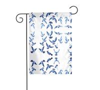 JKDGOJ Pixel Pigeon Swarm immagine Bandiera da giardino Bandiera da cortile all'aperto adatta a tutte le stagioni 30,5 x 45,7 cm