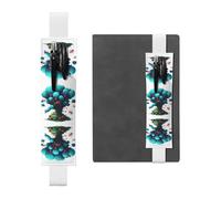 JKDGOJ Portapenne in pelle con immagine di colonia di formiche fluo, per diari, agende, agende, con cinturino regolabile