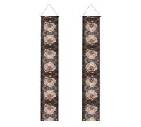 JKDGOJ Rose in the Net immagine Wall Hanging banner laurea portico appeso stile, adatto per interni ed esterni 30,5 x 180 '