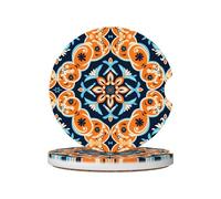 JKDGOJ Sottobicchieri simmetrici per auto, 2 sottobicchieri assorbenti in ceramica antiscivolo, decorazioni per auto