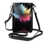 JKDGOJ Spruzzare acqua in un dipinto Stampa Borsa a tracolla, borsa per cellulare, piccolo portafoglio da donna, un regalo pratico adatto per uscire, allenarsi e fare shopping