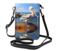 JKDGOJ The Mighty Pelican Prints, borsa a tracolla, borsa per cellulare, piccolo portafoglio da donna, un regalo pratico adatto per uscire, fare esercizio e fare shopping