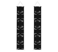 JKDGOJ Un lupo con ali di pipistrello immagine Banner appeso alla parete laurea portico appeso stile, adatto per interni ed esterni 30,5 x 180 ' '