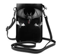 JKDGOJ Un lupo con ali di pipistrello Stampe Borsa a tracolla, borsa per cellulare, piccolo portafoglio da donna, un regalo pratico adatto per uscire, allenarsi e fare shopping