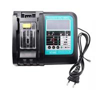 JKDND Caricabatterie per Trapani al Litio della Serie DC18RC 14,4 V/18 V LXT Compatibile con Makita BL1815 BL1860 BL1430 BL1450(EU)