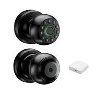 JKDND Q1 Serratura Intelligente Per Interni Con Gateway, Impronta Digitale, Codice E Bluetooth, Compatibile Con Porte Interne In Legno E Metallo, Spessore Porta 30x50 Mm.