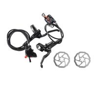 JKELPV Freno Leve di Frizione Maniglia Adatto per Freni a Disco Idraulici per Mountain Bike MTB Shimano MT200 MT201 M315, Leva in Acciaio a 2 pistoncini e 3 Dita BL-MT200(MT200 with HS1 2pcs)
