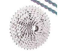 JKELPV pignone per Bicicletta Adatto per Bici MTB ZTTO 11 velocità 9-42T Cassetta XD pignone 9-42 Acciaio 11s 42T 11V K7 per GX M8000 M7000 M6000 Ruota Libera(XD 11s9-42T-SL Chain)