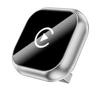 JKGBUK Adattatore CarPlay Wireless per Ferrari F8 Tributo 2020 2021 2022 2023, Carplay Wireless Android Auto Plug & Play, Connessione Veloce Bluetooth, Controllo Vocale,C/Silver