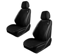 JKGBUK Coprisedili Auto per Mitsubishi L200 2015-2021, 5 posti Set Completo Copri-Sedile Impermeabile Coprisedile Anteriori Posteriori Copri Sedili Soft Confortevole,Front Two Seats-Black