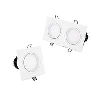 JKGTOYHZK Faretto da incasso a doppio LED dimmerabile COB 7w 12w 15W 30W Lampada da soffitto for decorazione spot Lampada da pannello a LED AC 220V(White,4000K)