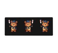 JKIEGOQ Little Bear Looking for Direction Printing - Tappetino per mouse extra large, 30,5 x 80 cm, per computer desktop, laptop, personal computer