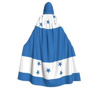 JKIEGOQ Mantello con cappuccio per adulti, motivo bandiera dell'Honduras, per feste in costume di Halloween e molto altro ancora