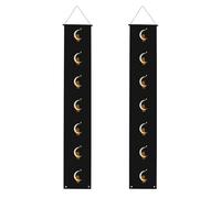 JKIEGOQ Striscione per portico di laurea con orsetto marrone che abbraccia la luna, robusto, durevole, lavabile e riutilizzabile, decorazione per laurea 30,5 x 180 cm