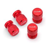 JKIOHG 4Pezzi Tappi Valvola Pneumatici Auto per Alfa Romeo Giulietta 940, Tappini Gomme Tappi Pneumatici Coprivalvole Cappucci Delle Valvole Accessori,C Red