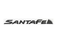JKIOHG Auto Lettere Stemmi Adesivo per Santafe, 3D Prima e Dopo L'auto Badge Sticker Decalcomanie Carrozzeria Parti Badge Decorazione Accessori,A Black