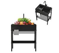 JKJZSALJ Lavello da Cucina Indipendente, Lavabo per Lavarsi Le Mani per Ristoranti Commerciali, Semplice Vasca Singola di Grandi Dimensioni per Uso Esterno, 80X45X86 Cm