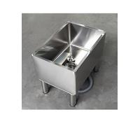 JKJZSALJ Lavello per Mocio Commerciale in Acciaio Inossidabile, Vasca Multiuso Resistente per Una Pulizia Efficiente in Ristoranti, Cucine E Garage, Naturale, 80X41 Cm/31,5X16,1 Pollici