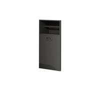 JKJZSALJ Nicchia per Doccia in Acciaio Inox, Porta Carta Igienica da Incasso, Nicchia per Doccia con Scopino per WC per Riporre Oggetti in Bagno, Grigio, 20X40X14 Cm
