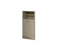 JKJZSALJ Nicchia per Doccia in Acciaio Inox, Porta Carta Igienica da Incasso, Nicchia per Doccia con Scopino per WC per Riporre Oggetti in Bagno, Ottone, 20X40X14 Cm