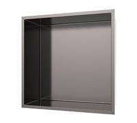JKJZSALJ Nicchia per Doccia, Nicchia per Doccia in Acciaio Inossidabile, Portaoggetti da Incasso, Nicchia Singola Piastrellata da Incasso per Camera da Letto, Soggiorno, WC E Bagno, Oro, Argento