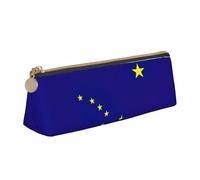 Jkkghll Alaska State Flag Print School Casual Pencil Case Slim Pouch Maggiore Capacità Penne Artisti Studenti Adolescenti, bianco, Taglia unica