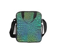 Jkkghll Alligator Skin Print Clear Insulated Lunch Bag Picnic Portable Bento Box Tote Contenitore per alimenti