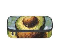 Jkkghll Astuccio scolastico elegante con stampa avocado 8,3 x 2 x 9,4 cm, borsa portaoggetti multifunzione per studenti, Nero , Taglia unica