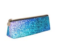 Jkkghll Astuccio sottile con paillettes glitterate e stampa a pois, per scuola, stile casual, penne ad alta capacità, per artisti, studenti, adolescenti, bianco, Taglia unica