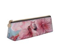 Jkkghll Astuccio sottile con stampa di fiori di ciliegio giapponesi per la scuola, stile casual, penne ad alta capacità, per artisti, studenti, adolescenti, bianco, Taglia unica