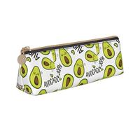 Jkkghll Astuccio sottile con stampa di pere in stile cartone animato, per scuola, stile casual, penne ad alta capacità, per artisti, studenti, adolescenti, bianco, Taglia unica