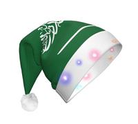 Jkkghll Bandiera Dell'Arabia Saudita Stampa Unisex Adulto Led Cappello Di Natale Per La Decorazione Del Partito Cappello Di Natale E Accessori Costume