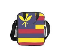 Jkkghll Borsa termica per il pranzo con stampa bandiera del regno delle Hawaii, per picnic, portatile, contenitore per alimenti