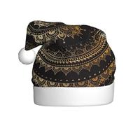 Jkkghll Cappello natalizio con stampa mandala, per uomini, donne e bambini, accessorio per feste in costume