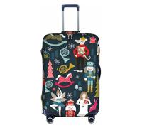 Jkkghll Coprimaterasso da donna, con stampa di schiaccianoci e balletto, elastico, da viaggio, con cerniera nascosta, antigraffio, bianco, XL